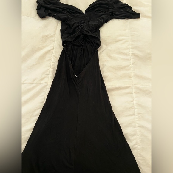 Twist front jersey dress with back cutout - Picture 2 of 4